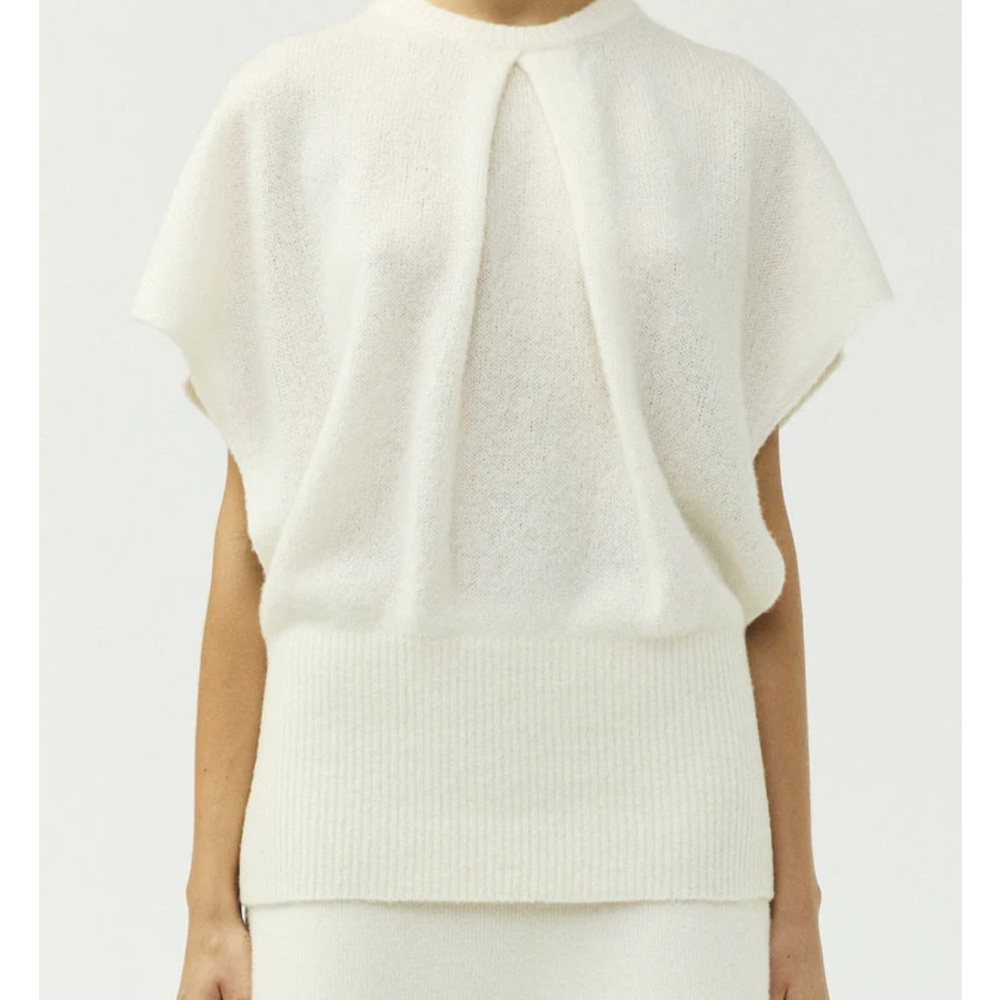 Lisa Yang Annelie Sweater in Cream Size 2